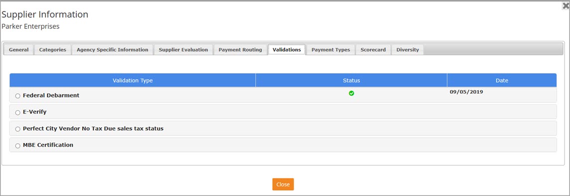Validations